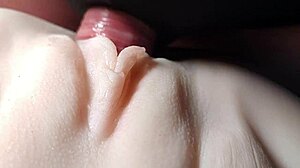 raw pussy fuck on shaved sex doll feels amazing close-up