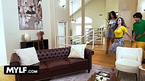 we get nasty with our favorite waitress in filthy threesome