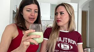 blonde lovers gina gerson and maya rose chat dirty over coffee