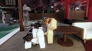 ROBLOX SLUT Returns with Friend for Creampie Threesome