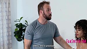 step bro's cock slips deep into me oops during self defense class taboo