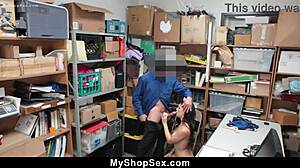 Thief Caught Stealing Bent Over Fucked Doggystyle Blackmailed Office
