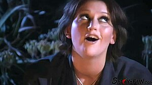 nymph's tight ass pounded hard in outdoor vintage fuck 🌳🍑💥