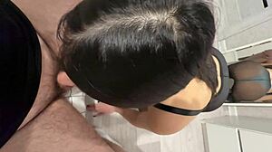 stepsister's big ass bounces as she helps unwind after long day at work