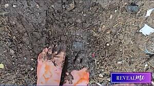 wanna taste these sexy milf soles and suck her kinky toes in shower