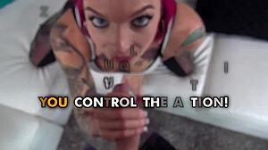 Anna Bell Peaks Wildly Rides Cock In Bent Over Doggy POV