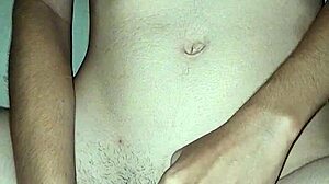 petite teen wife masturbates shaved clit with toy wet pussy