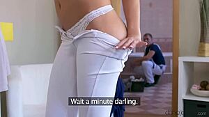 dirty danish wife creampied by plumber pov