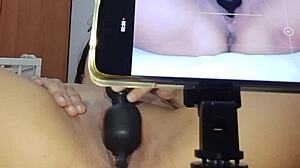 i get so excited masturbating squirting pissing creampie orgasm pov 😍💦