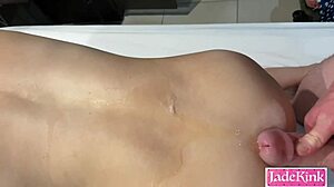 Raunchy homemade couple anal assfucking big cock rough doggystyle bent over wife