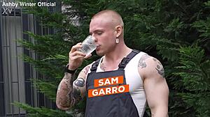 Young Blonde Stays Home, Hooks Up with Sexy Gardener Outdoors!