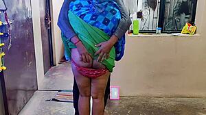 Desi Indian Bhabhi Gets Bent Over for Rough Doggystyle