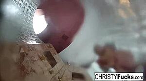 christy and dahlia hot shower bts oral tits pussy fun