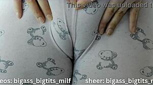 Cameltoe Pajama Teases Wet Latina Curves