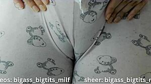 Cameltoe Pajama Teases Wet Latina Curves