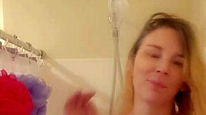 homemade wet shower touching and groping myself