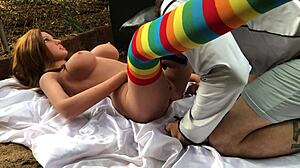 i came in my student's ass with sex toy!