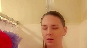 homemade wet shower touching and groping myself
