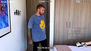 Busty Mexican Milf Angela Spades Toys Pussy Before Brian EvansX Rough Ride!