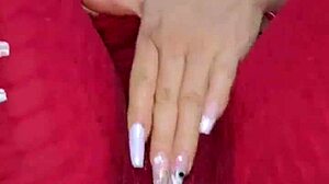 colombian babe rubs wet cameltoe through leggings dirty talking to soak them