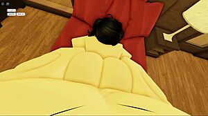 Busty babe bent over doggystyle pussy domination!