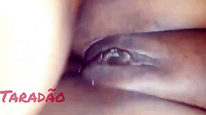 Preta Safada Begs for Cum in Her Fat Ass While Moaning!