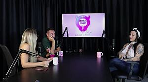 Lexi mallet loves sloppy blowjobs and reverse gangbang in sheer red lingerie