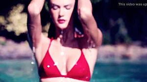 alessandra ambrosio's sexy latina striptease clothes ripped teasing