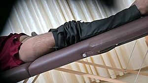 shocked doctor eyes tiny patient cock