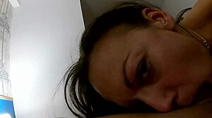Bound Amateur Swallows Every Inch Deepthroat Tease