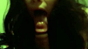 White girl's bad overbite head feels insanely sloppy good