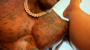 Thick Brunette Gags on Jason Luv's Massive Cock