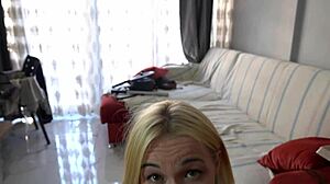 Blonde Ex-Girlfriend Deepthroats My Cock Like a Pro!