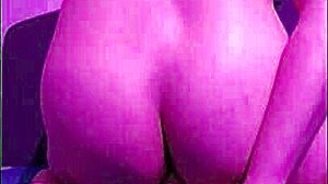 licking dildo clean after solo assfucking trans play