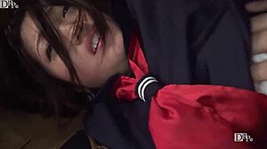 Ai Minami stars alone walking home from school stopped by guy