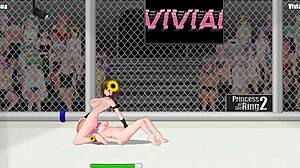 princess of the ring 2 rena vs vivian in wild lesbian street wrestling catfight