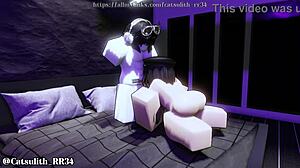 quickie turns into her sloppy blowjob and handjob cum