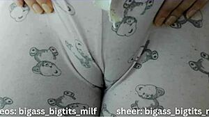 Cameltoe Pajama Teases Wet Latina Curves