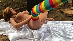 i came in my student's ass with sex toy!