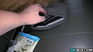 cheerleader slut's tight pussy wrecked publicly for cash in car humiliation