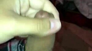 slow motion ropes of cum shooting from throbbing cock solo