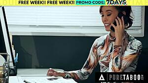 desperate teacher christy love begs student codey to breed her lesbian style