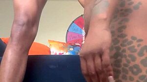 creamy pussy drools as i choke on that monster cock...