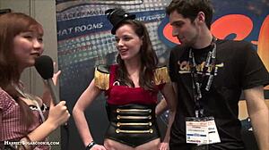 FionnaandJimmy Chaturbate Big Tits Asian Teen at AE Expo