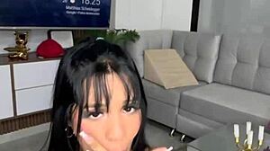 beautiful latina brunette playin with dildos on her big ass 😍🍑