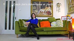 senior citizen milf fingers pussy in casting interview