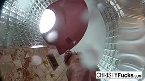 christy and dahlia hot shower bts oral tits pussy fun