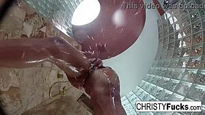 christy and dahlia hot shower bts oral tits pussy fun