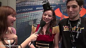 FionnaandJimmy Chaturbate Big Tits Asian Teen at AE Expo