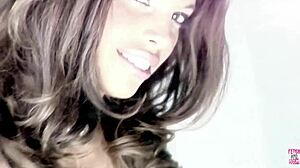 her pussy bounces wildly on cock screaming orgasm close-up